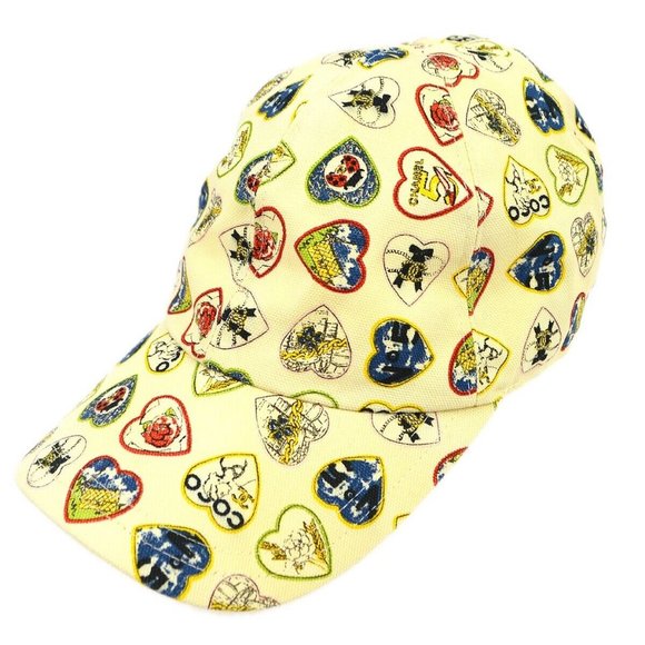 Auth Chanel Ivory Cotton #M Cap Hat Small Good - Picture 1 of 7